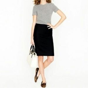 J.Crew black pencil skirt with pockets